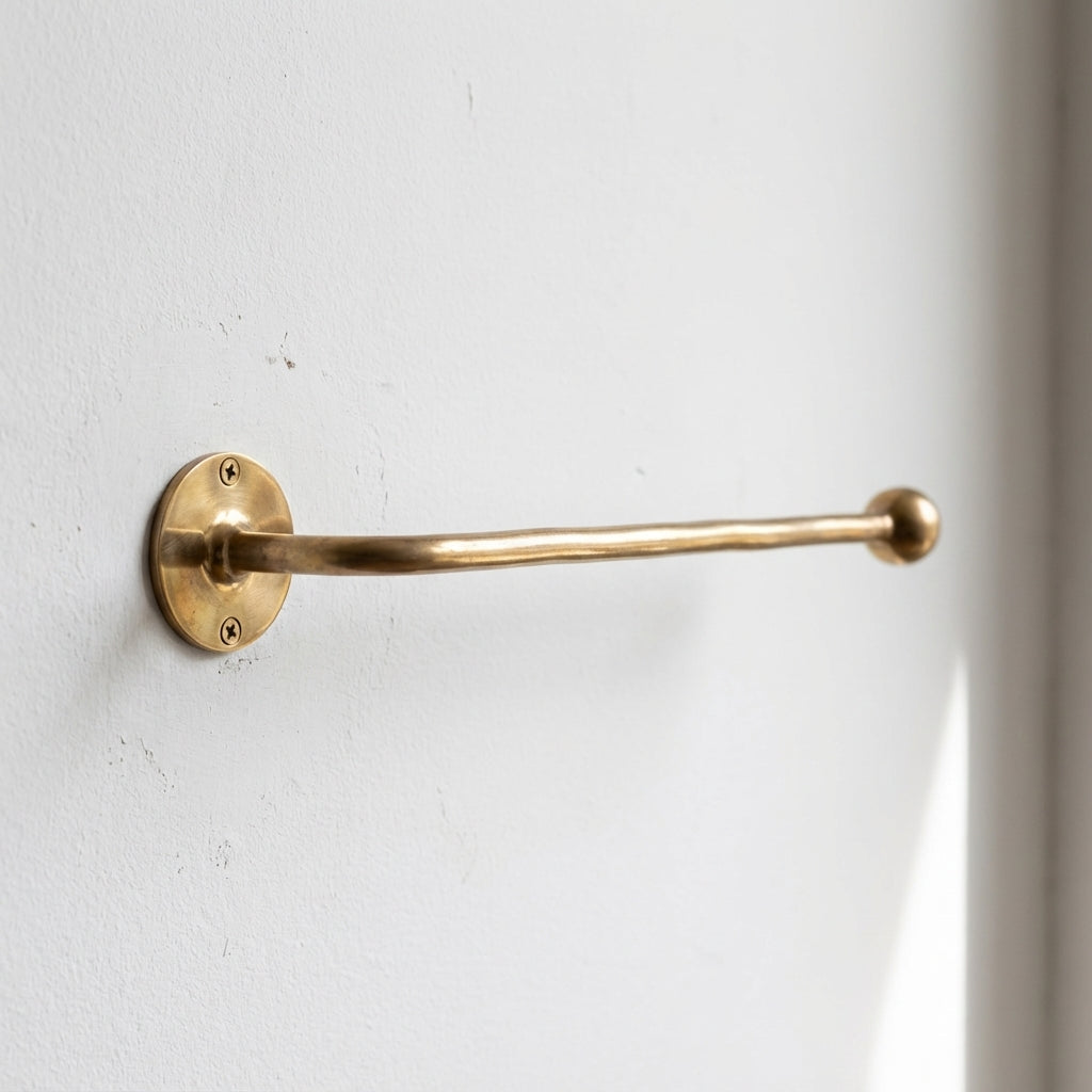 Unlacquered Brass Toilet Paper Holder, Tissue Paper Holder, Toilet Roll Holder