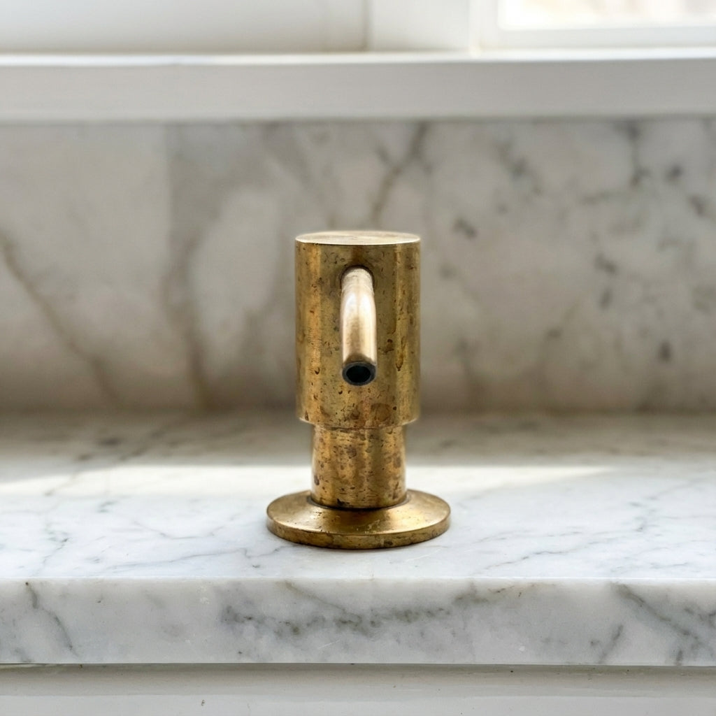 Unlacquered Brass Soap Dispenser For Kitchen Sink