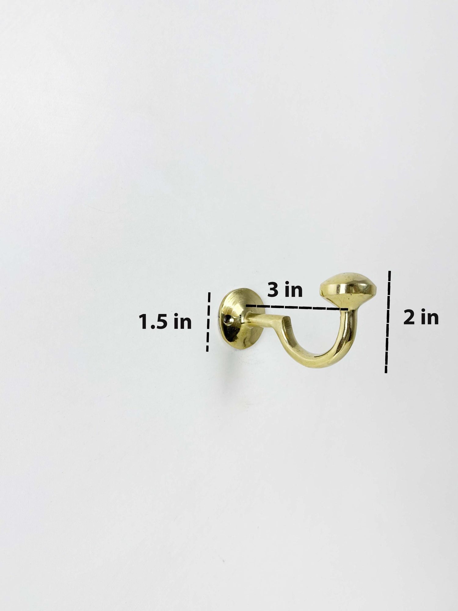 Unlacquered Brass Hooks