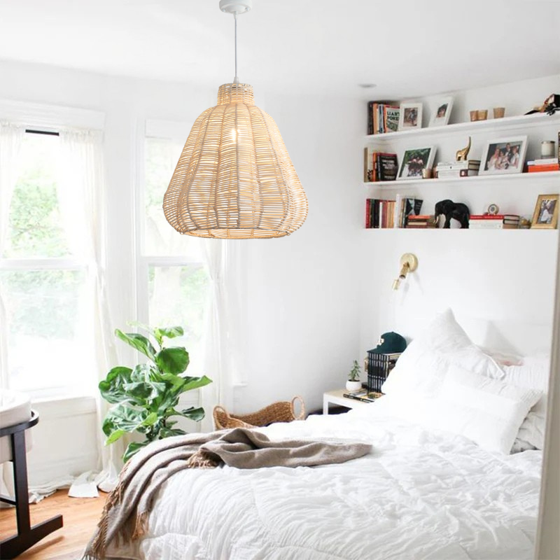 Kmart Black Wicker Rattan Pendant Light