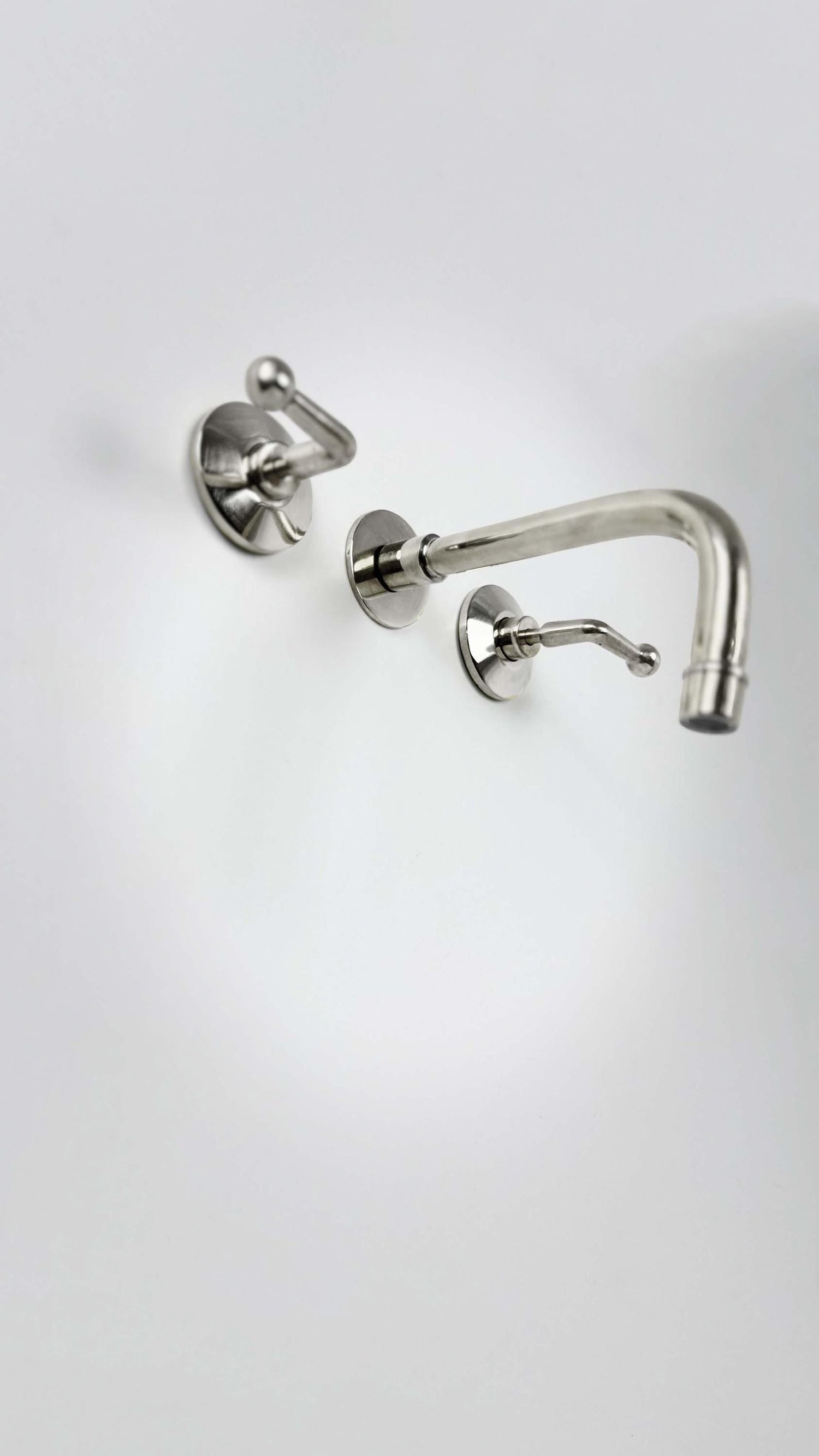 Brushed Nickel Bathroom Faucet - Wall Mount Bathroom Faucet