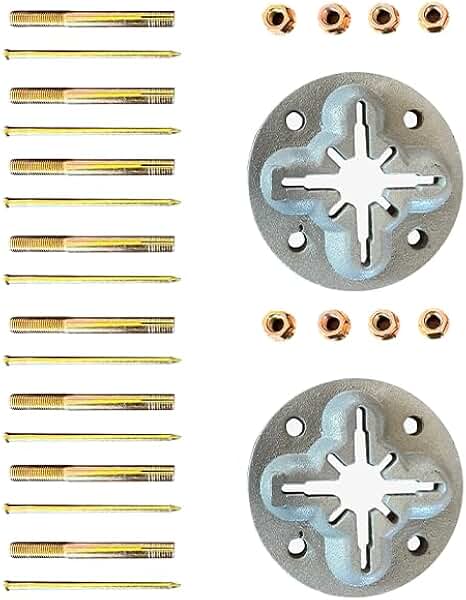 KATOOL Lot 2 Auto Body Floor Anchor Pot Set DIY 10 Ton Hold Chain Slots In Ground Slot (2)