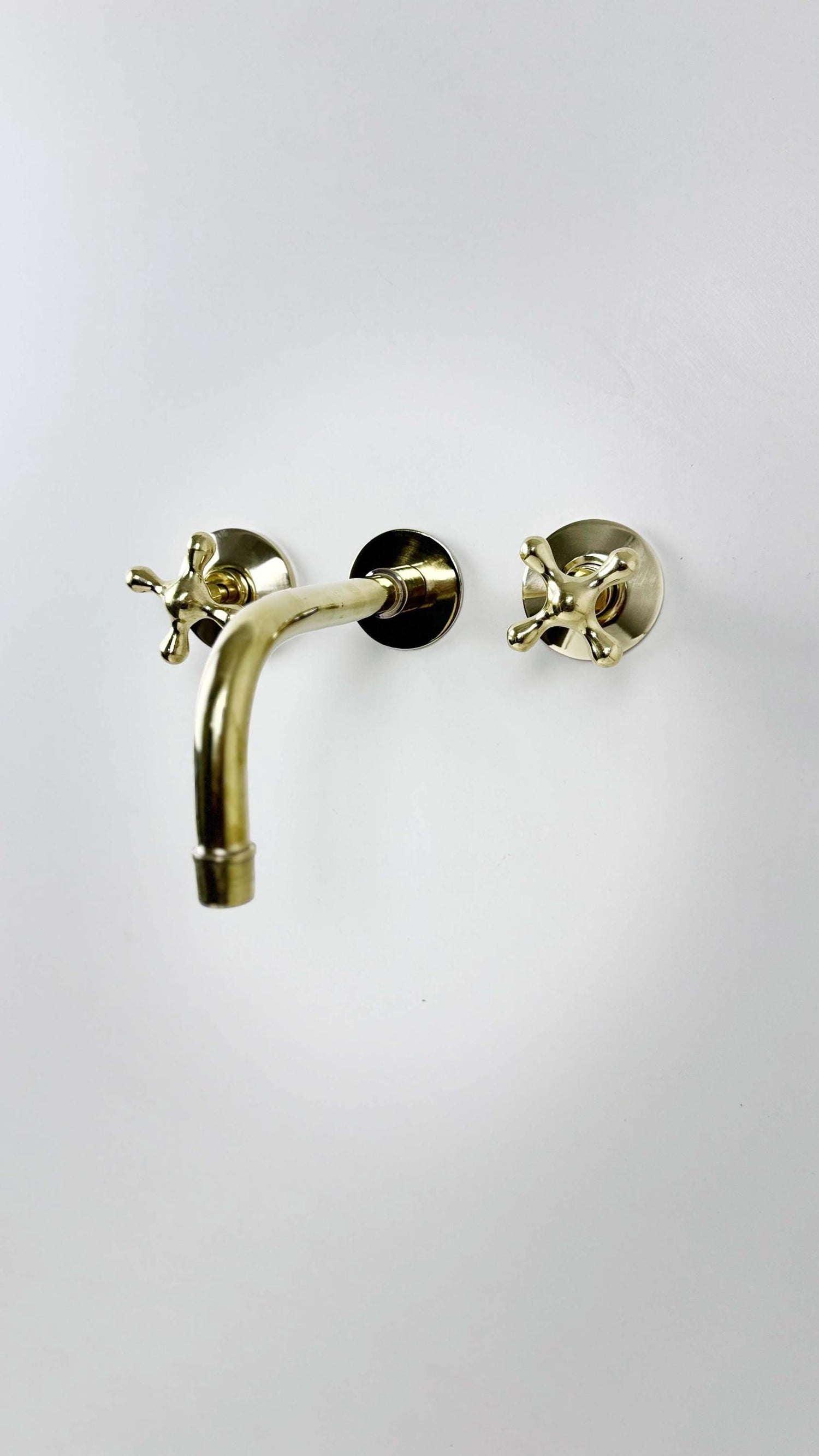 Unlacquered Brass Wall Mount Faucets - Bathtub Faucet