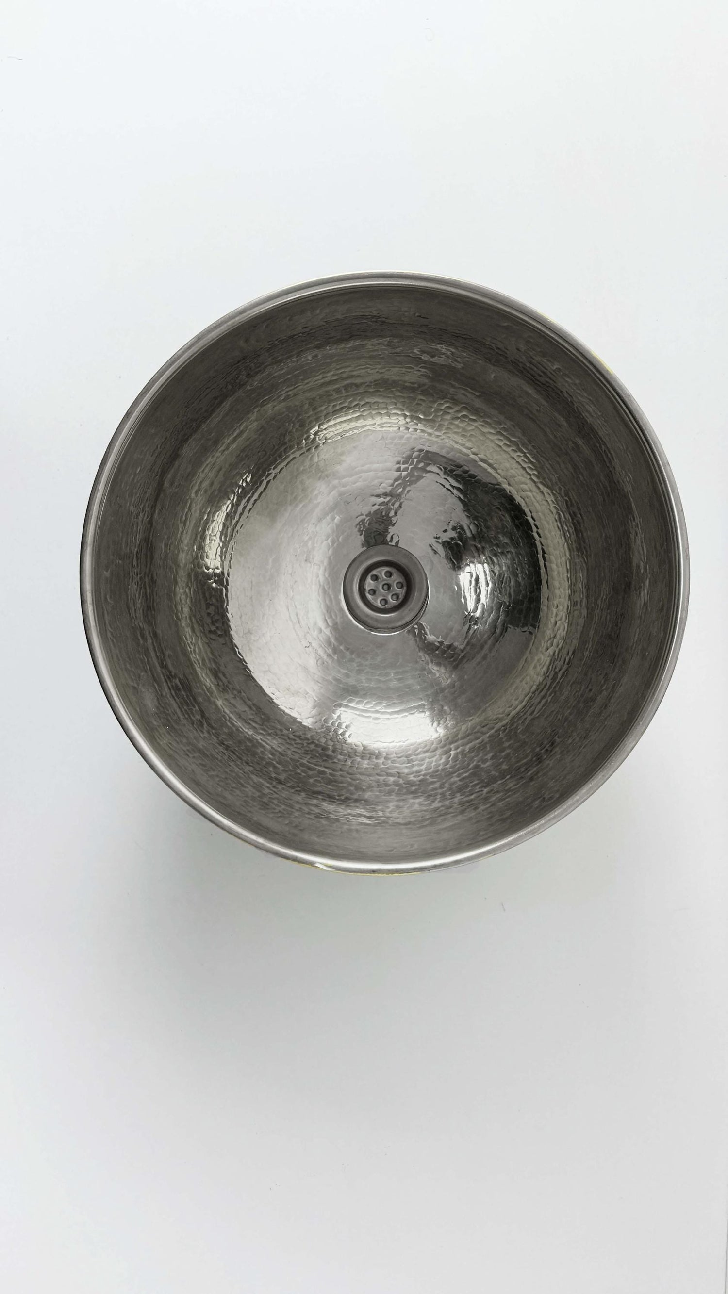 Silver Hammered Vessel Sink