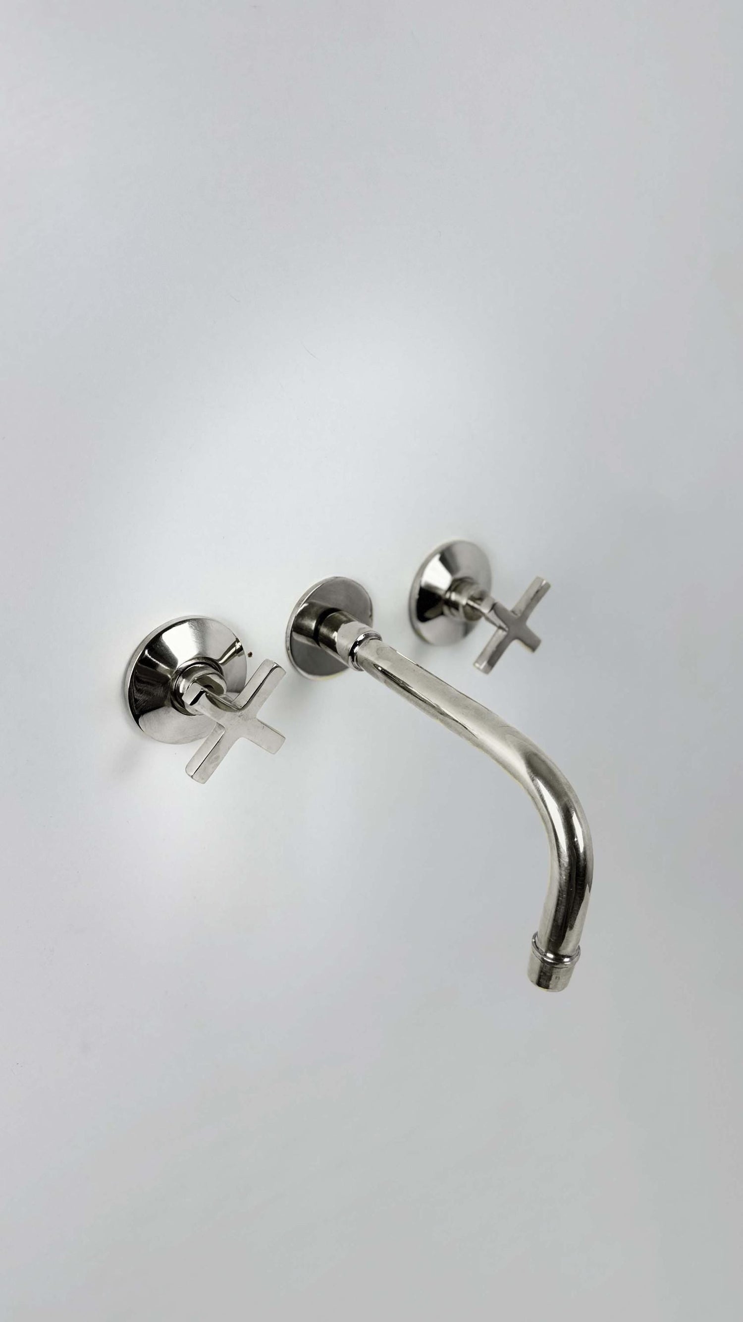 Polished Nickel Bathroom Faucet - Wall Mount Bathroom Faucets