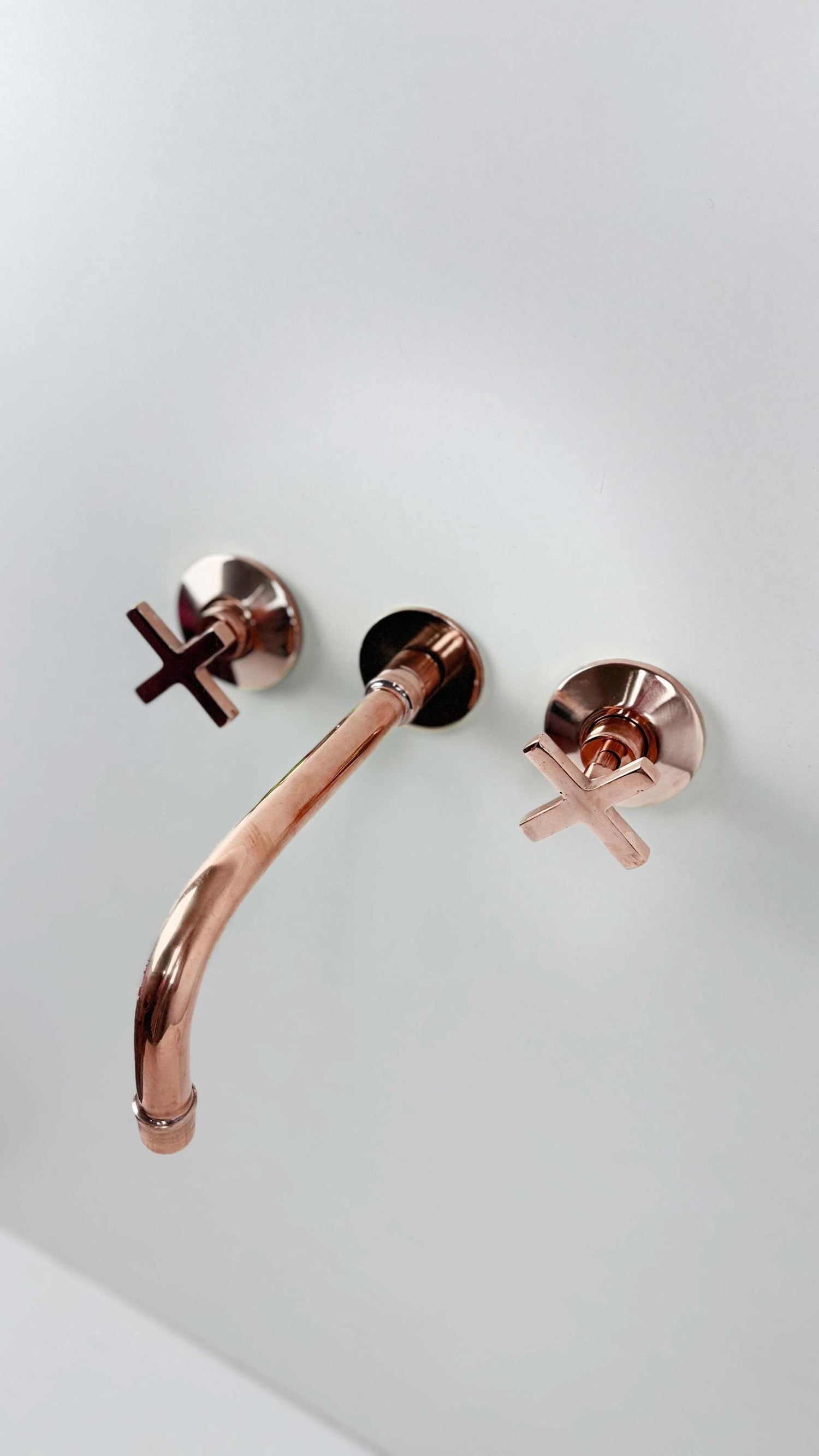 Copper Bathroom Faucet - Basin Wall Mount Faucet