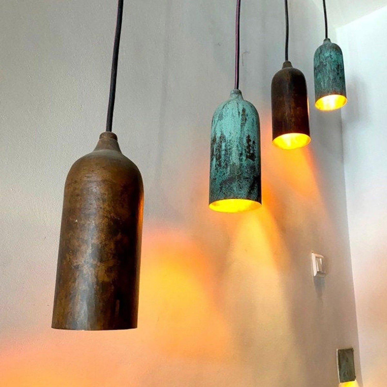 Small Copper Farmhouse Pendant Light