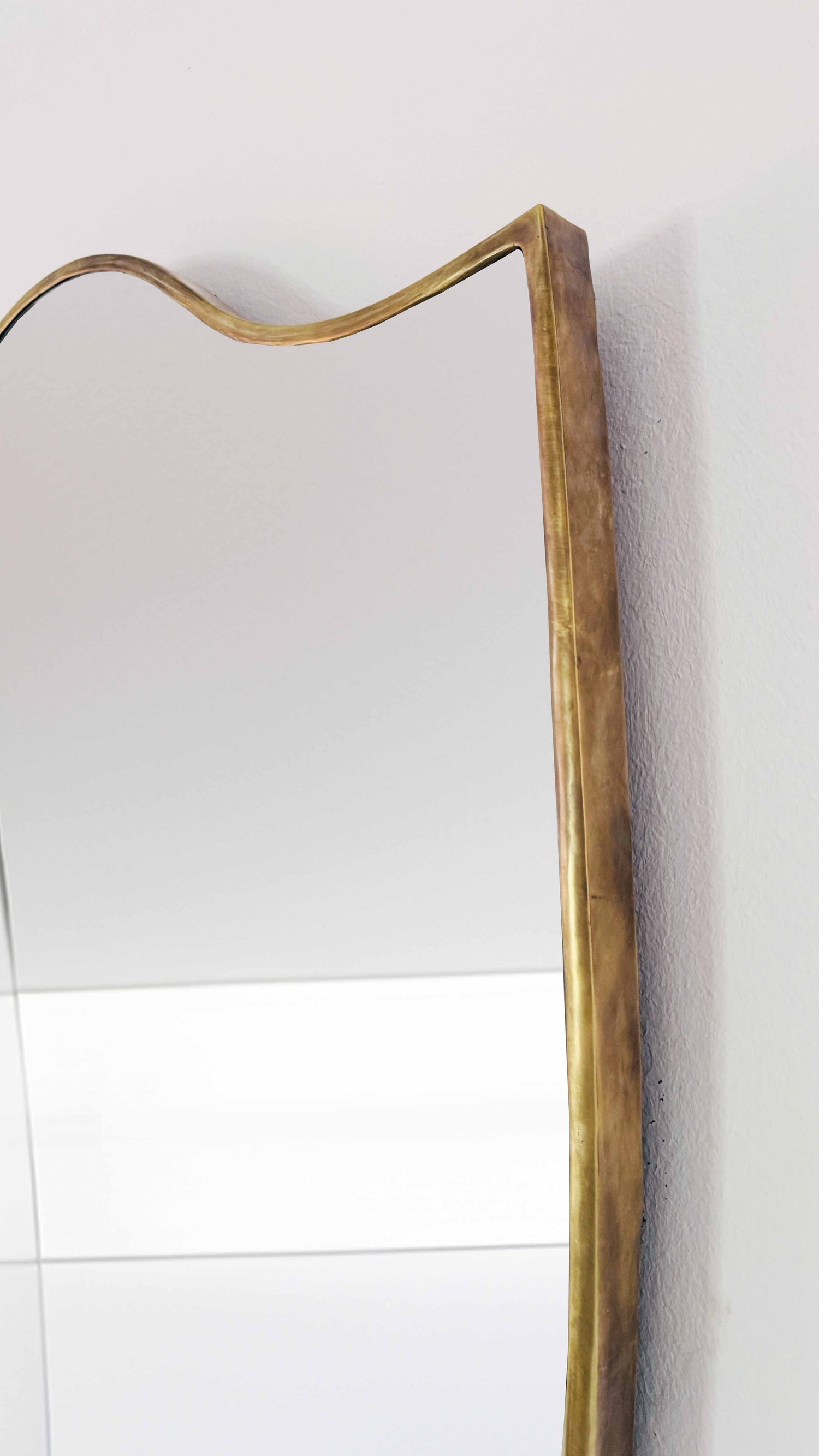 Varaudu Antique Brass Mirror Italien Antique Mirror - Antique Brass Bathroom Mirror, Vanity Wall Decor