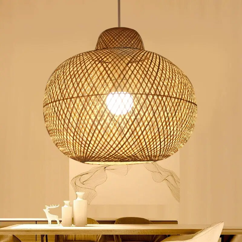 Lanna Passa Handwoven Bamboo Pendant Light Shade