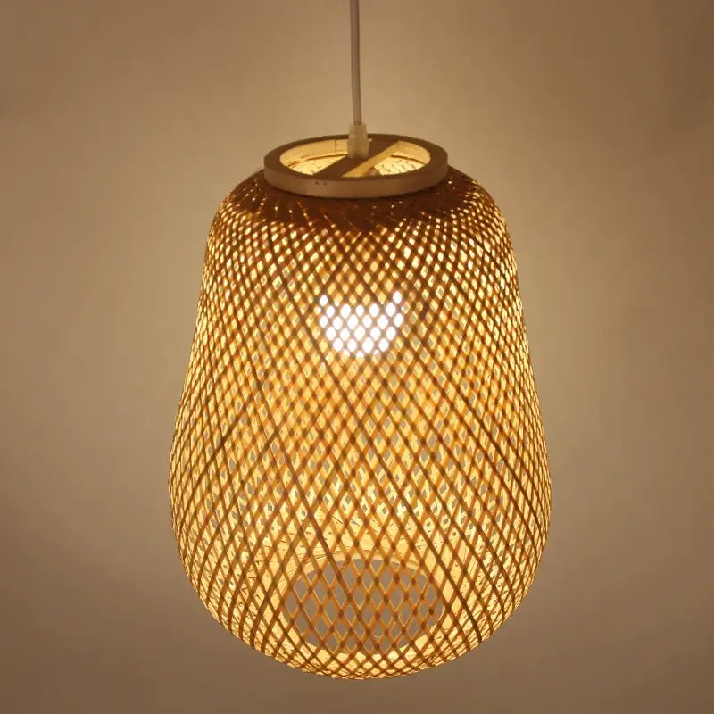Bambuvalaisin Lauha Bamboo Woven Pendant Light Shade