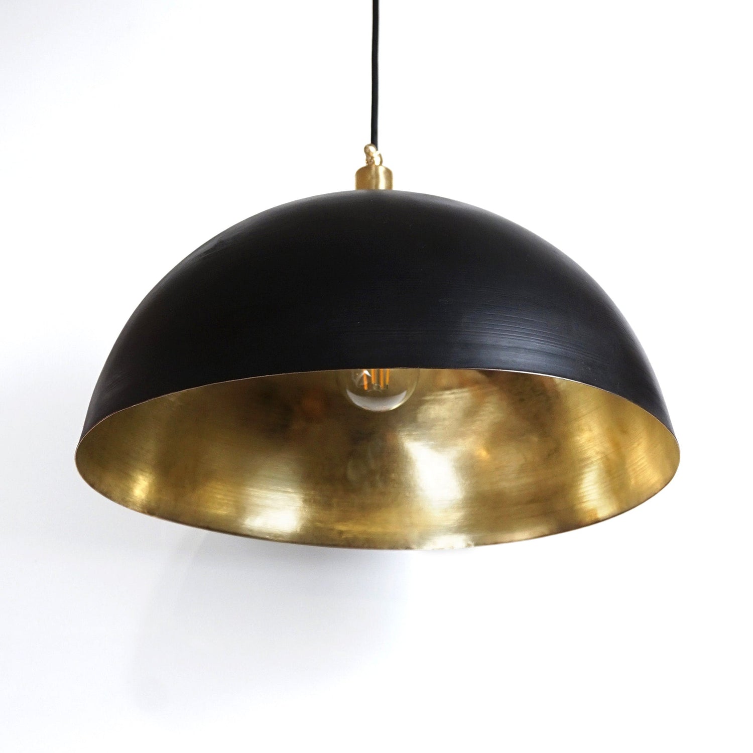 Brass Farmhouse Dome Chandelier for Kitchen Island