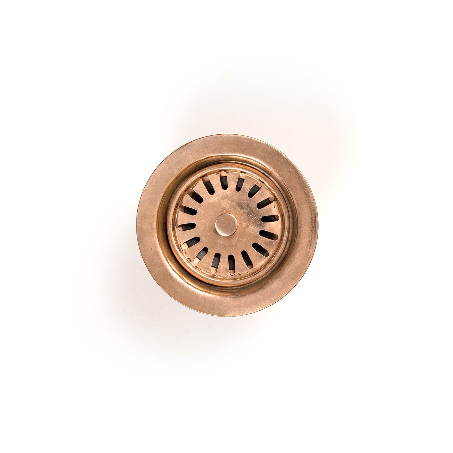 Copper Kitchen Drain Sink, Solid Copper Basket Strainer