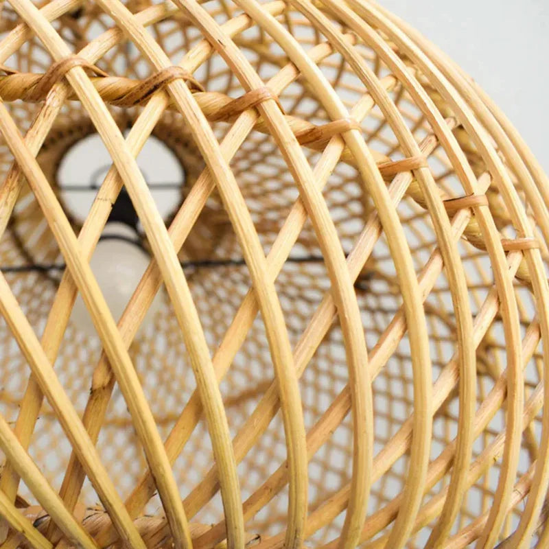 Batcheller Ball Rattan Pendant Light Basket Weave