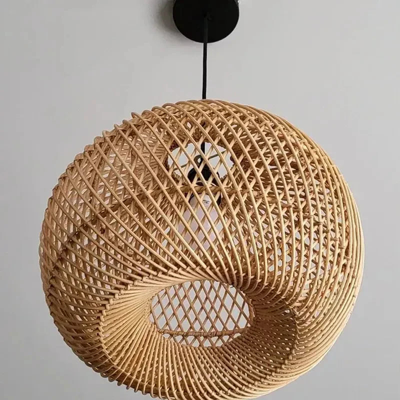 Batcheller Ball Rattan Pendant Light Basket Weave