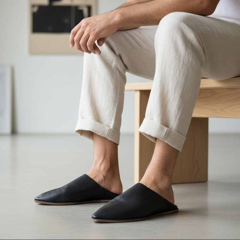 Handmade Moroccan Balgha Slippers