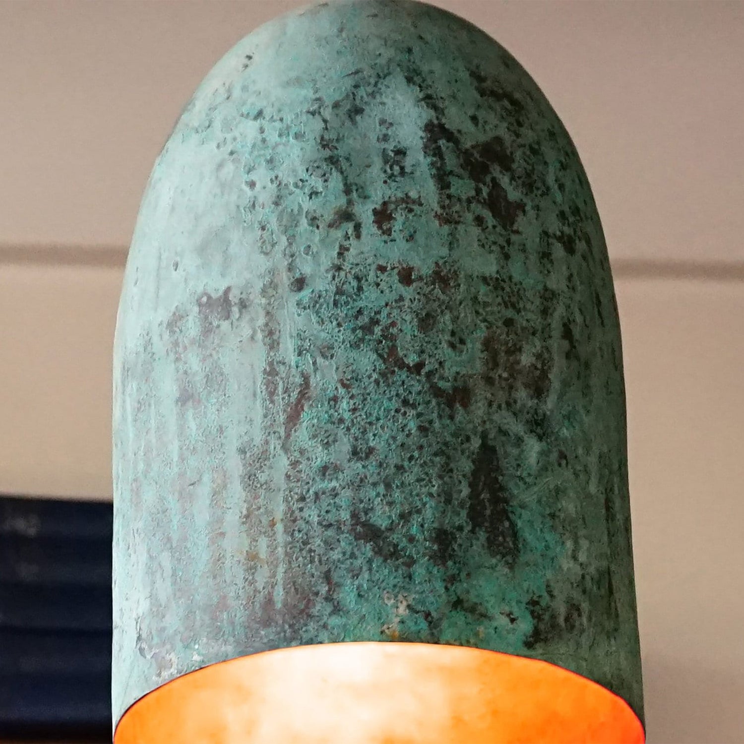 Oxidized Copper Ceiling Light, Copper Farmhouse Pendant Light