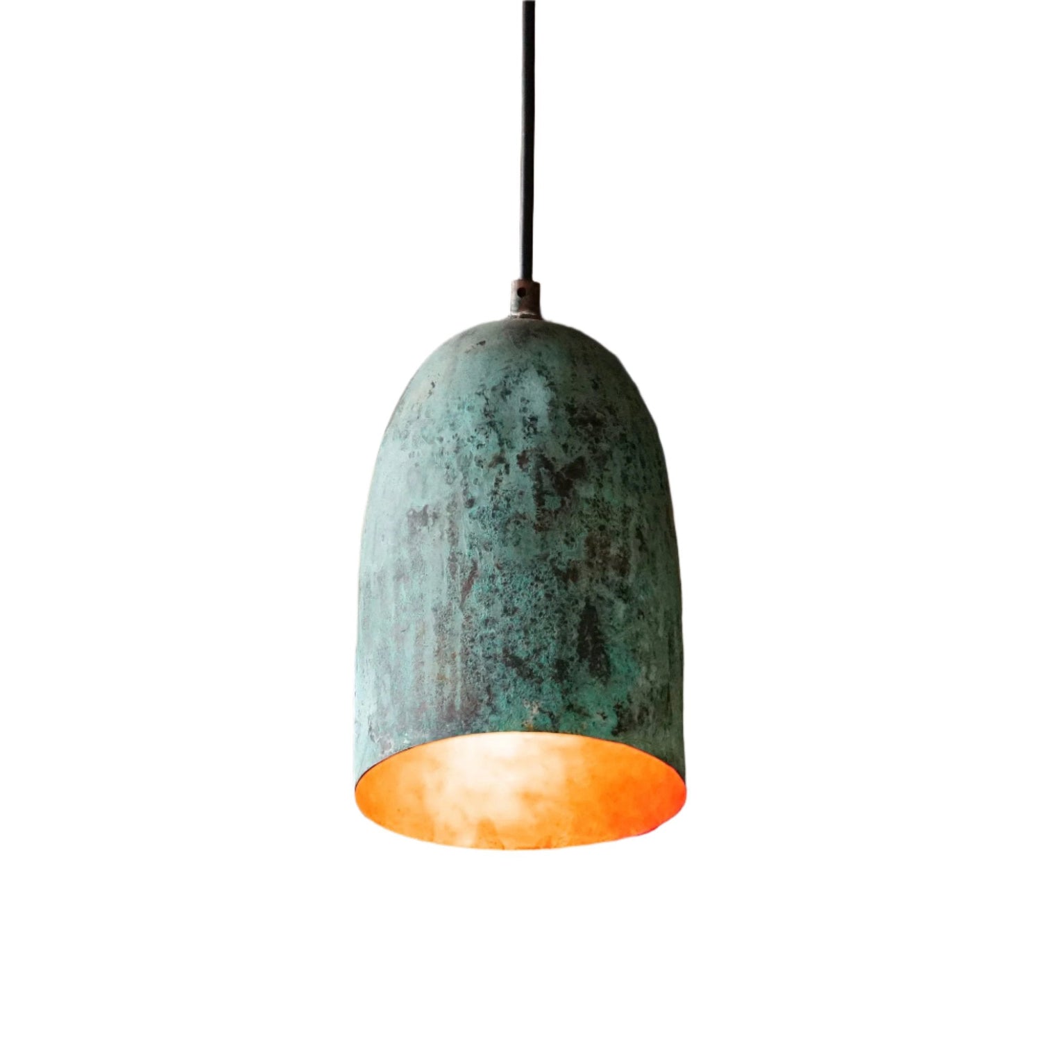 Oxidized Copper Ceiling Light, Copper Farmhouse Pendant Light