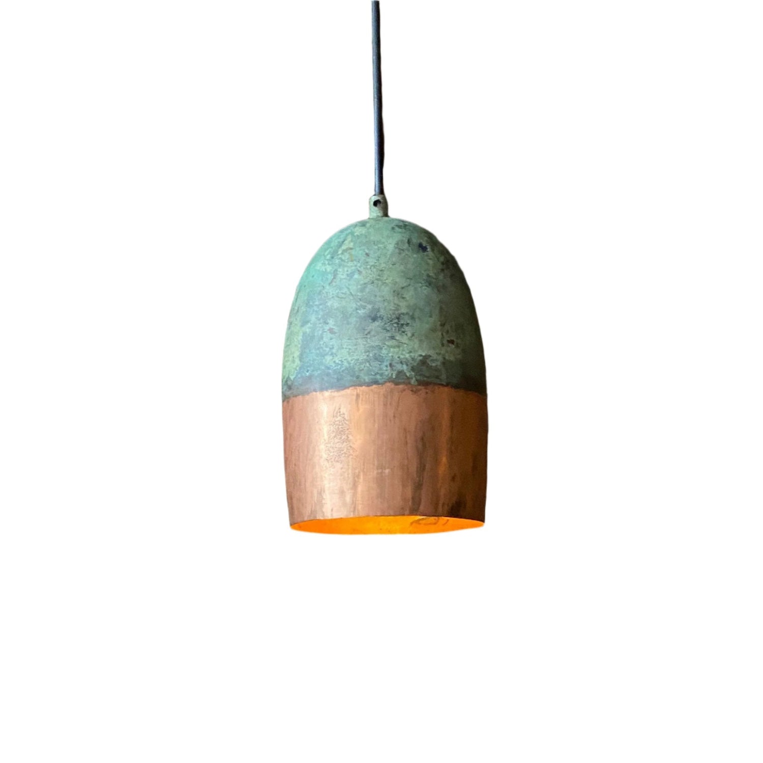 Oxidized Copper Farmhouse Light Fixture, Handmade Copper Ceiling Light