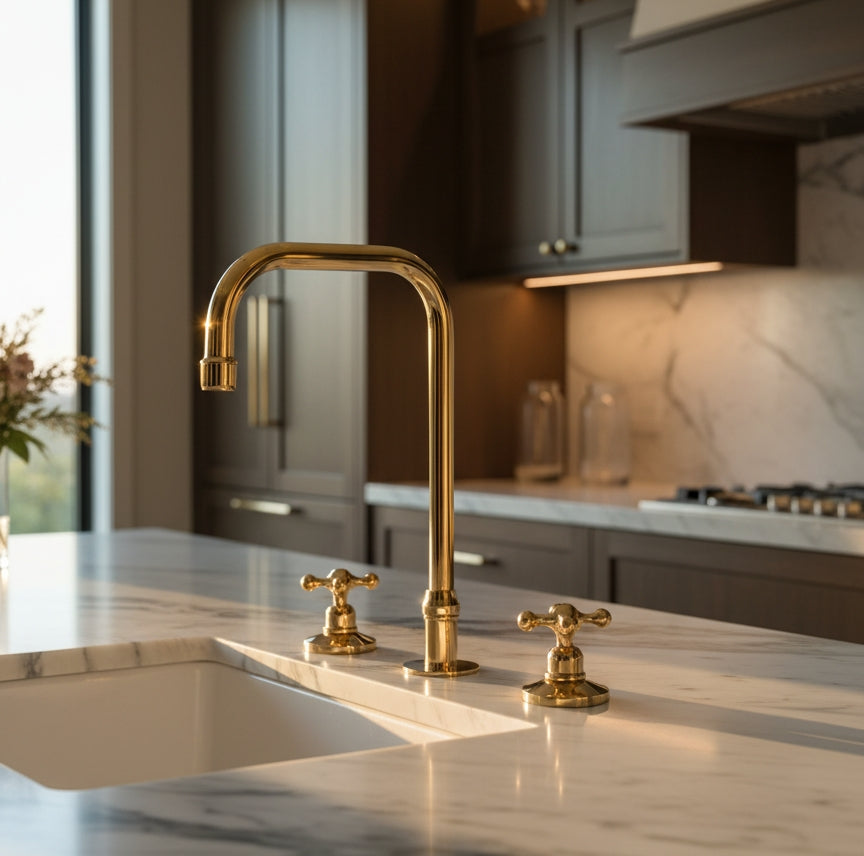 Three Hole Kitchen Faucet - 3 Hole Bathroom Faucet