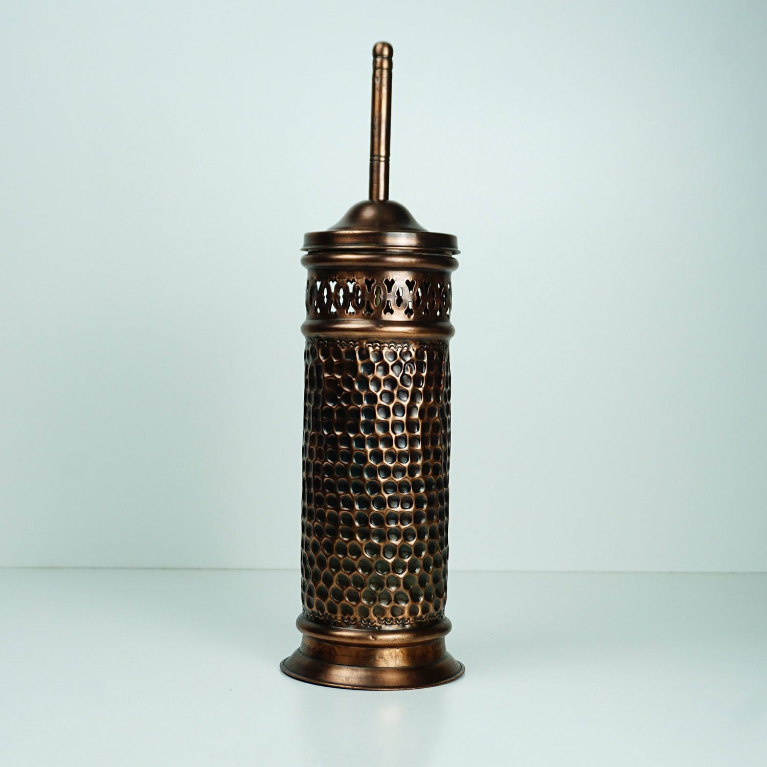 Toilet Brush Brass Patina Engraved. Black Antique Brass Toilet Brush