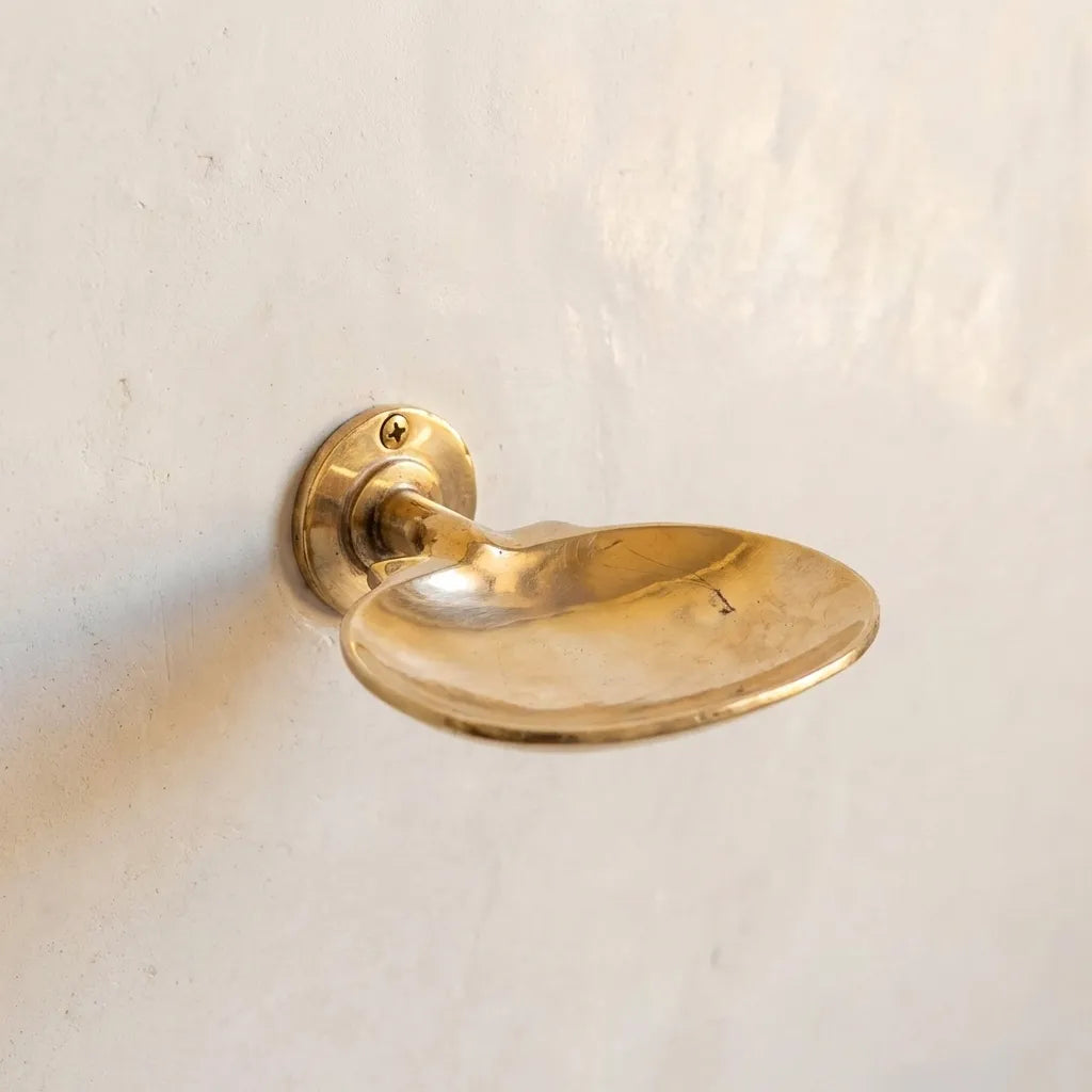 Unlacquered Brass Wall Mounted Soap Dish