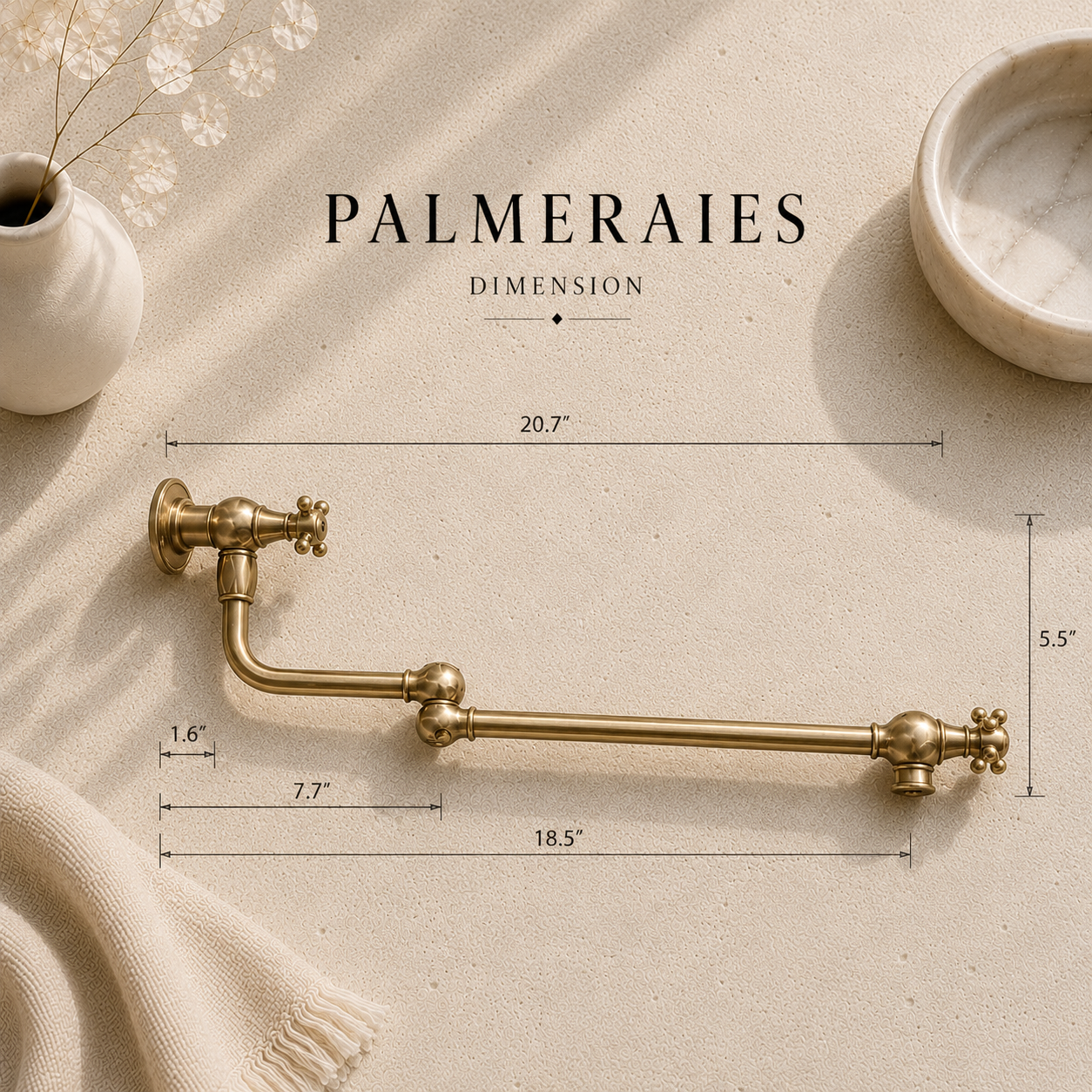 Wall Mounted Folding Pot Filler - Traditional Brass Stove Faucet
