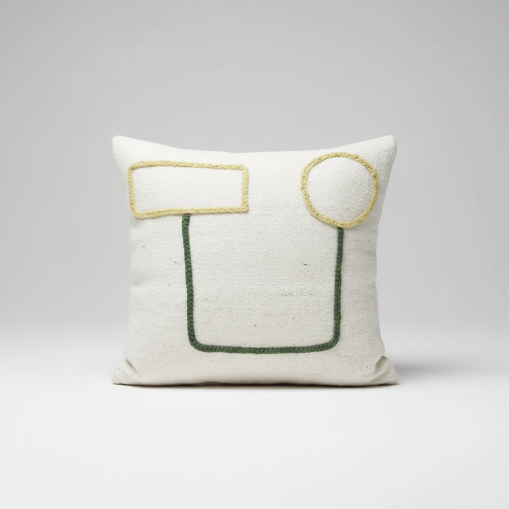 Handwoven Neutral Moroccan Pillow Cover