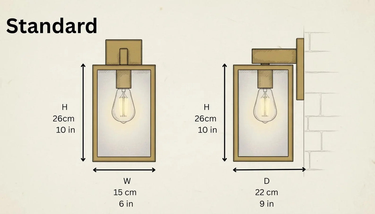 Oil Rubbed Copper Box Lantern - Dark Bronze Outdoor Wall Sconce