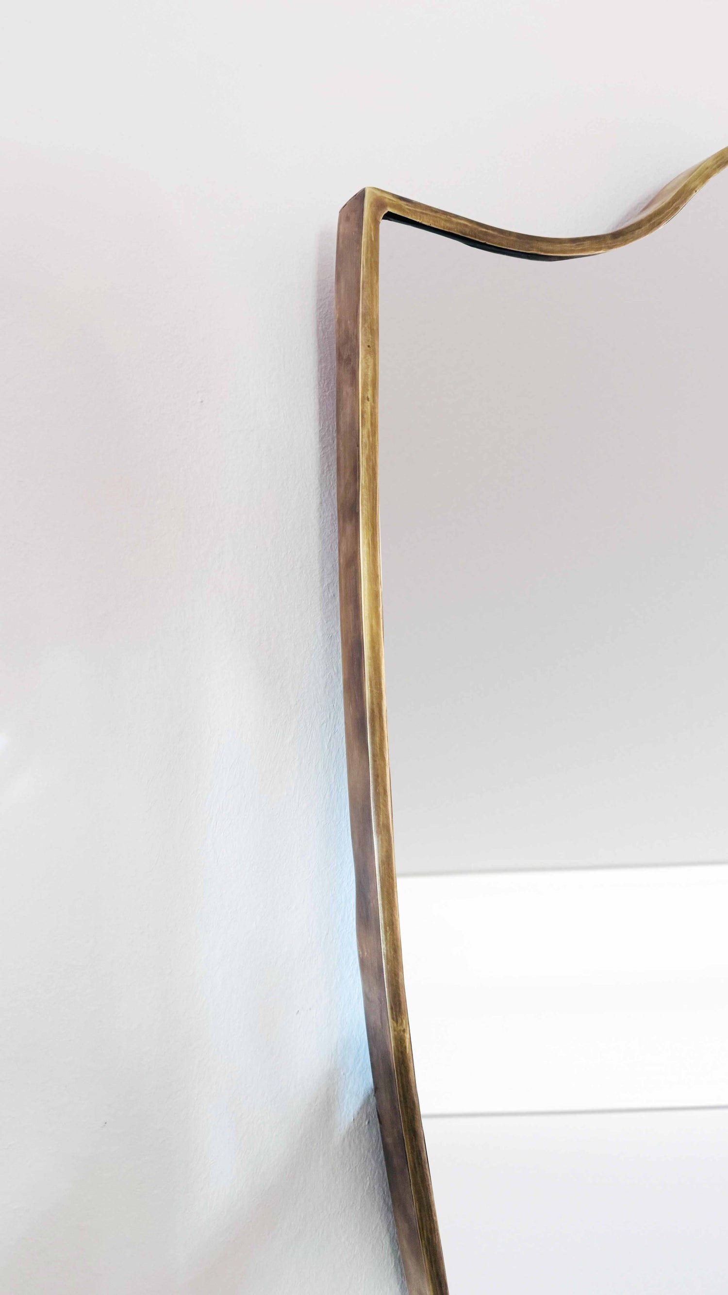 Varaudu Antique Brass Mirror Italien Antique Mirror - Antique Brass Bathroom Mirror, Vanity Wall Decor