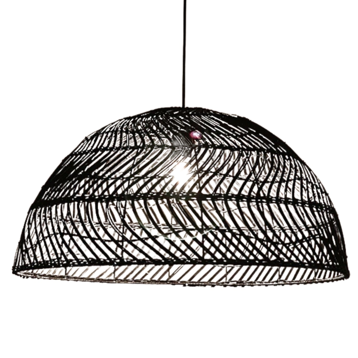 Archer Black Rattan Pendant Light Shade