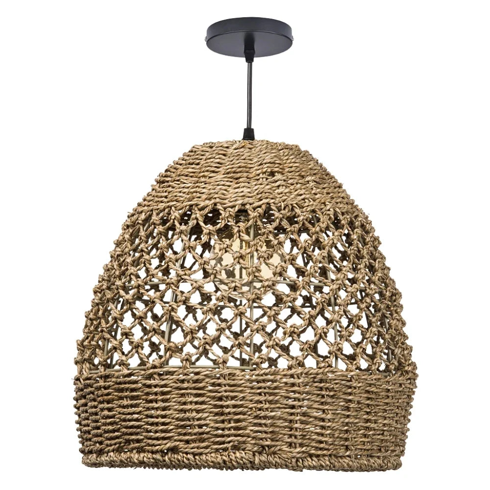 Artibrannan Rattan Pendant Basket Woven Light Shade