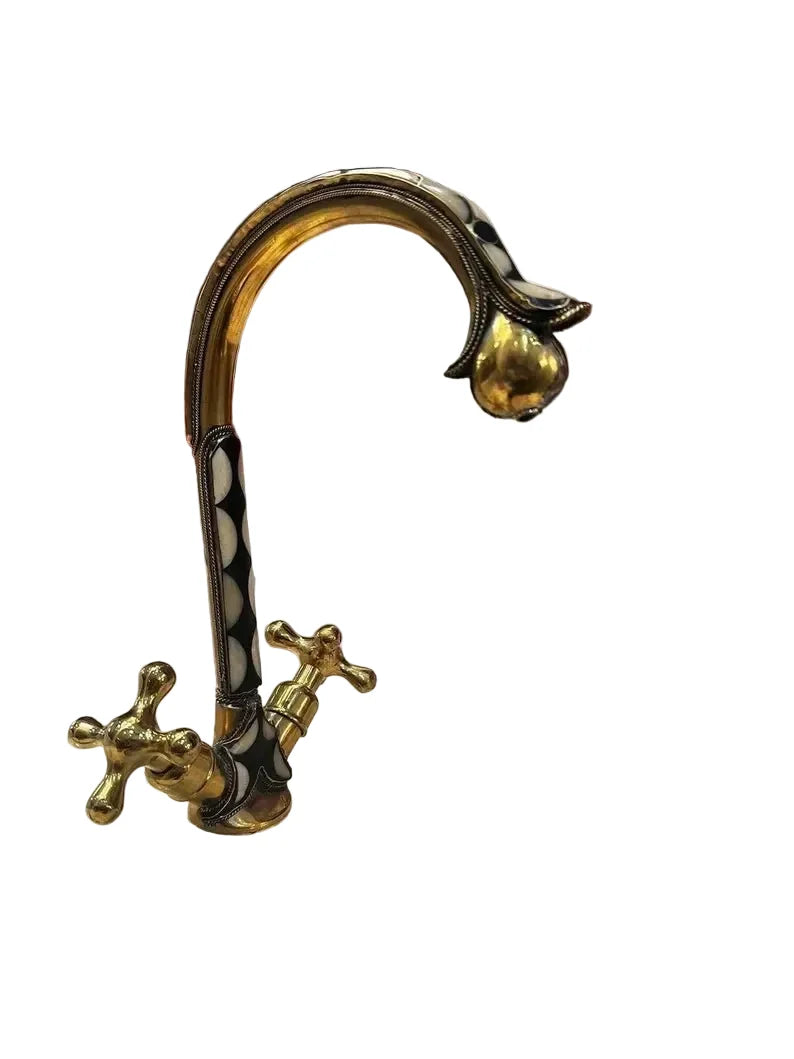Artisan Brass Bathroom Faucet – Double Handle