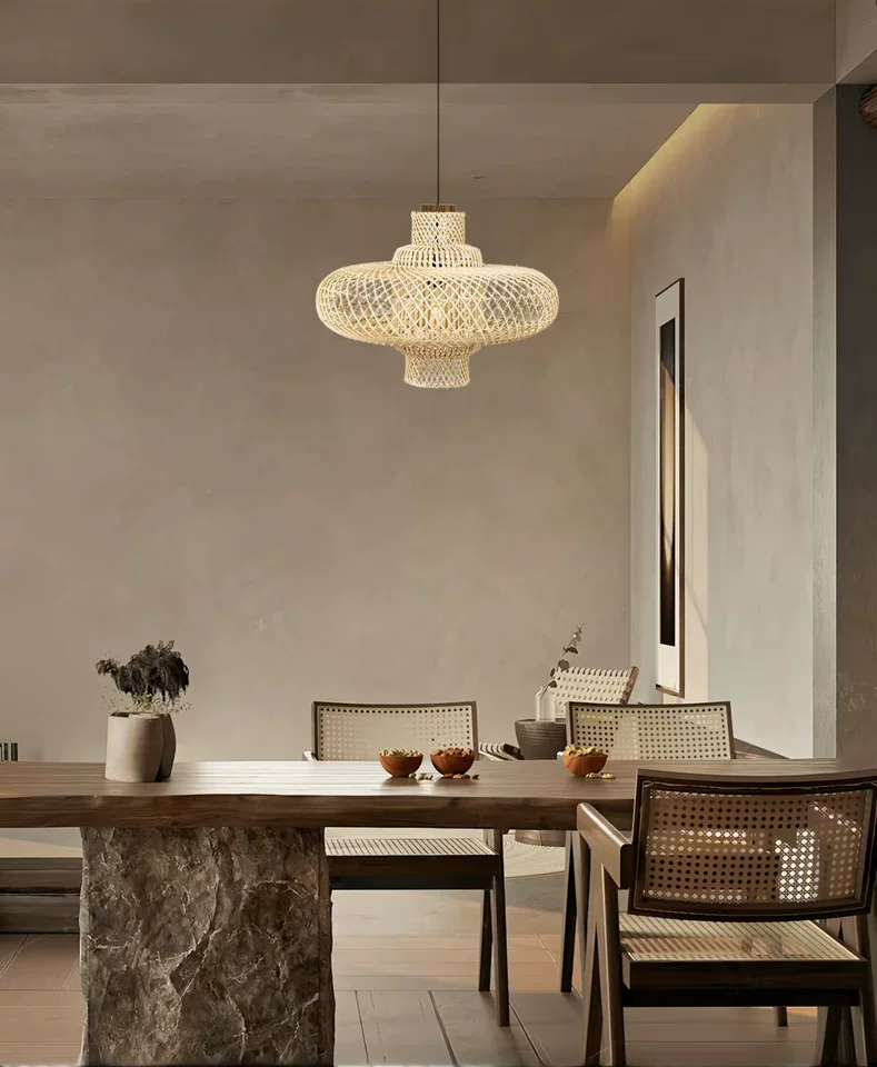 Organo Woven Bamboo Pendant Light