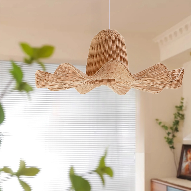 Luna Wicker Rattan Pendant Light