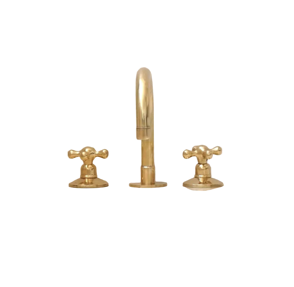 Brass 3-Piece Deck-Mount Faucet - Brasska
