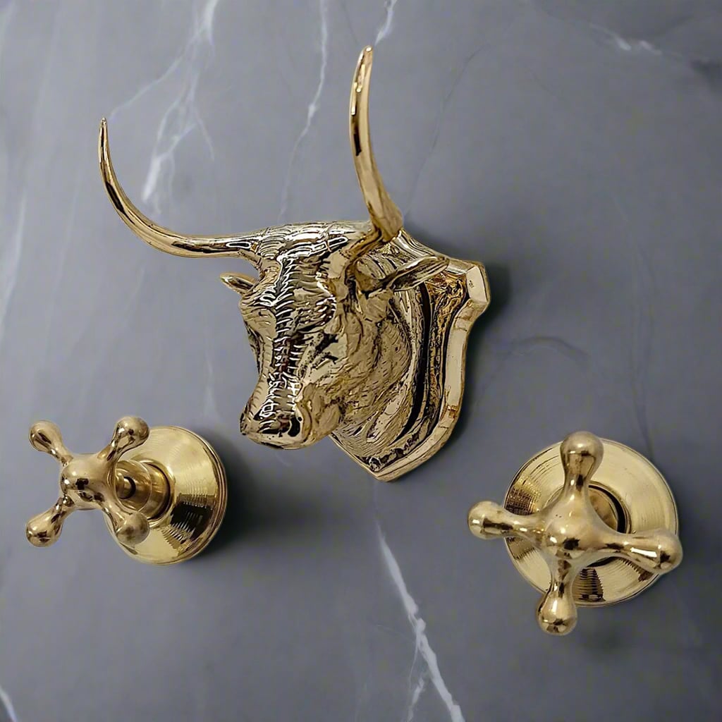Bull Head Wall Brass Faucet