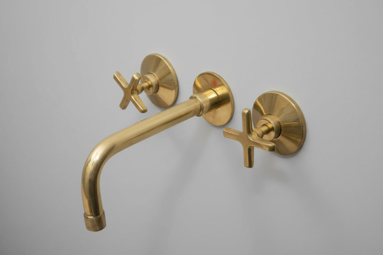 Wall Mount Bathroom Faucets - Antique Brass Bathroom Faucets
