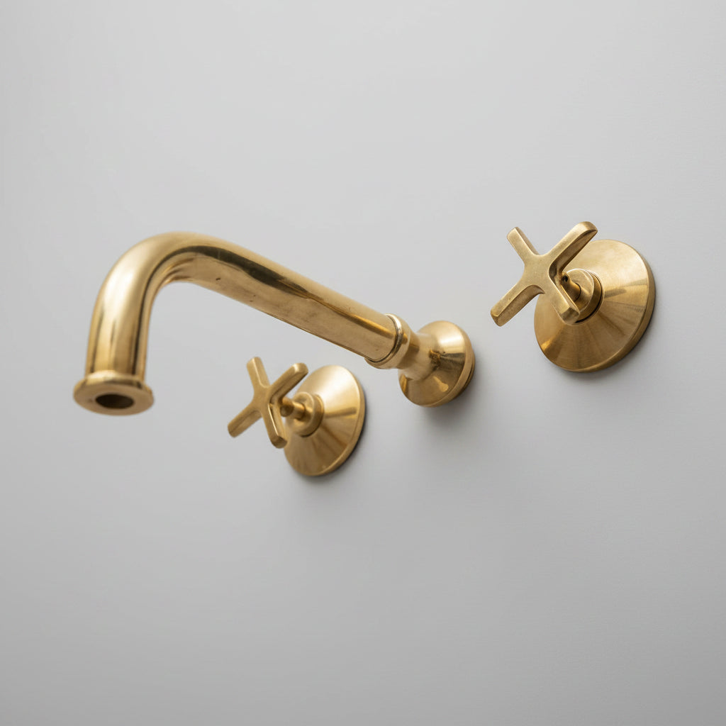 Wall Mounted Faucet - Unlacquered Bathroom Faucet With Rough in Valve