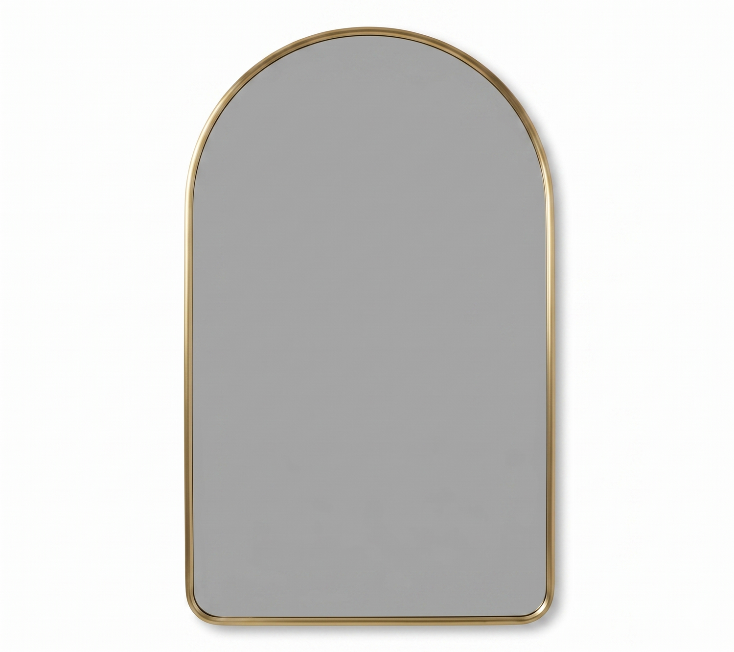 Varaudu Arched Brass Mirror Bathroom Mirror - Antique Brass Bathroom Mirror, Vanity Wall Decor
