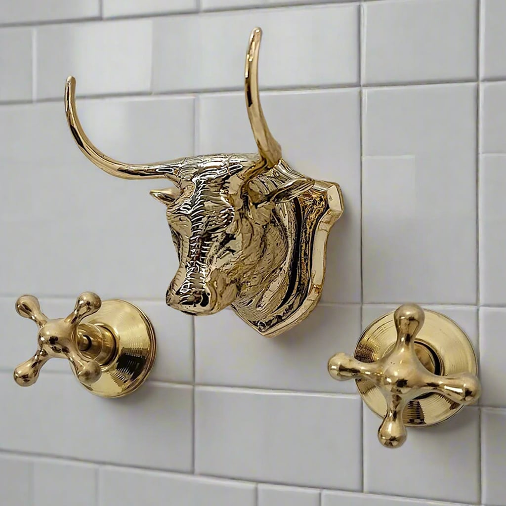 Bull Head Wall Brass Faucet
