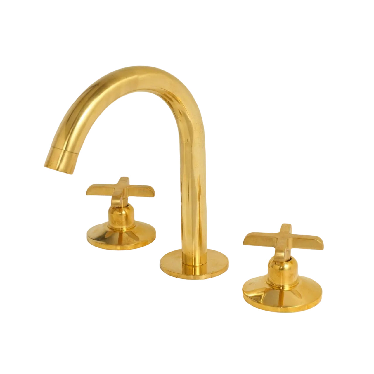 Handcrafted Vintage Brass Bathroom Faucet with Elegant Design