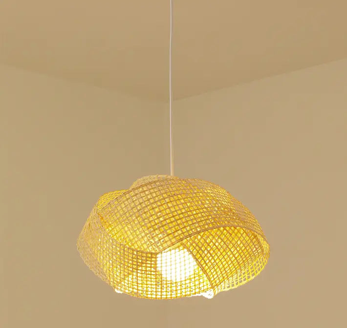 Chaner Single Woven Bamboo Pendant Light Shade