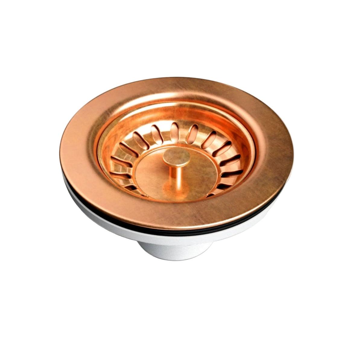 Copper Kitchen Sink Drain with a Basket Strainer