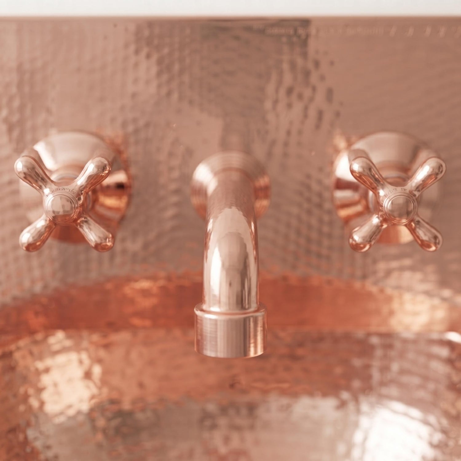 Copper sink a Wall Mount Sink for bathroom Handcrafted Rustic Bathroom Fixture copper sink with faucet bathroom