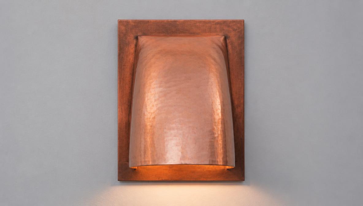 Copper Wall Sconce Light, Handmade Copper Lamp, Rustic Modern Farmhouse Wall Light, Indoor Outdoor Fixture