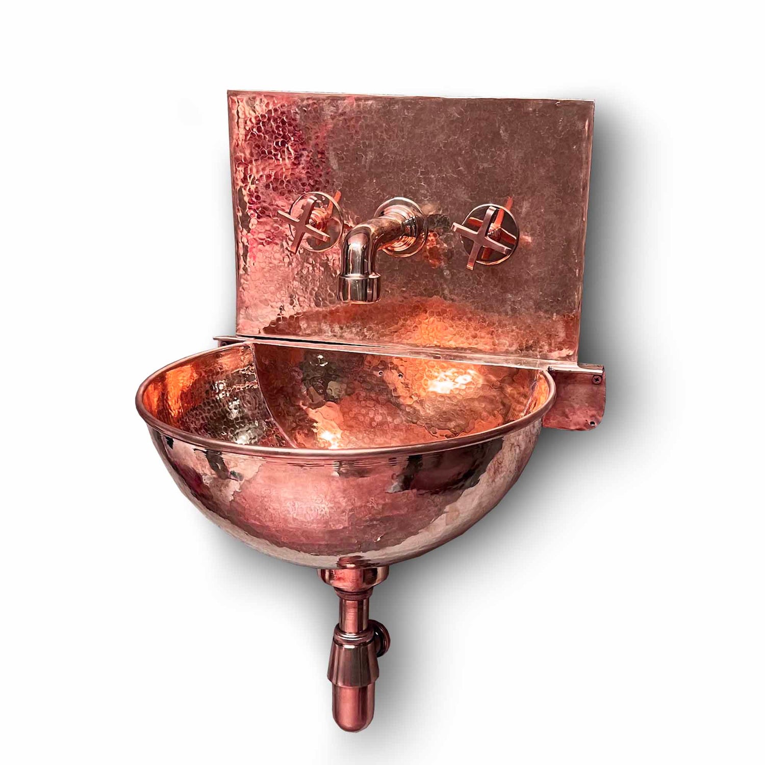 Copper Wall Mount Sink With Faucet
