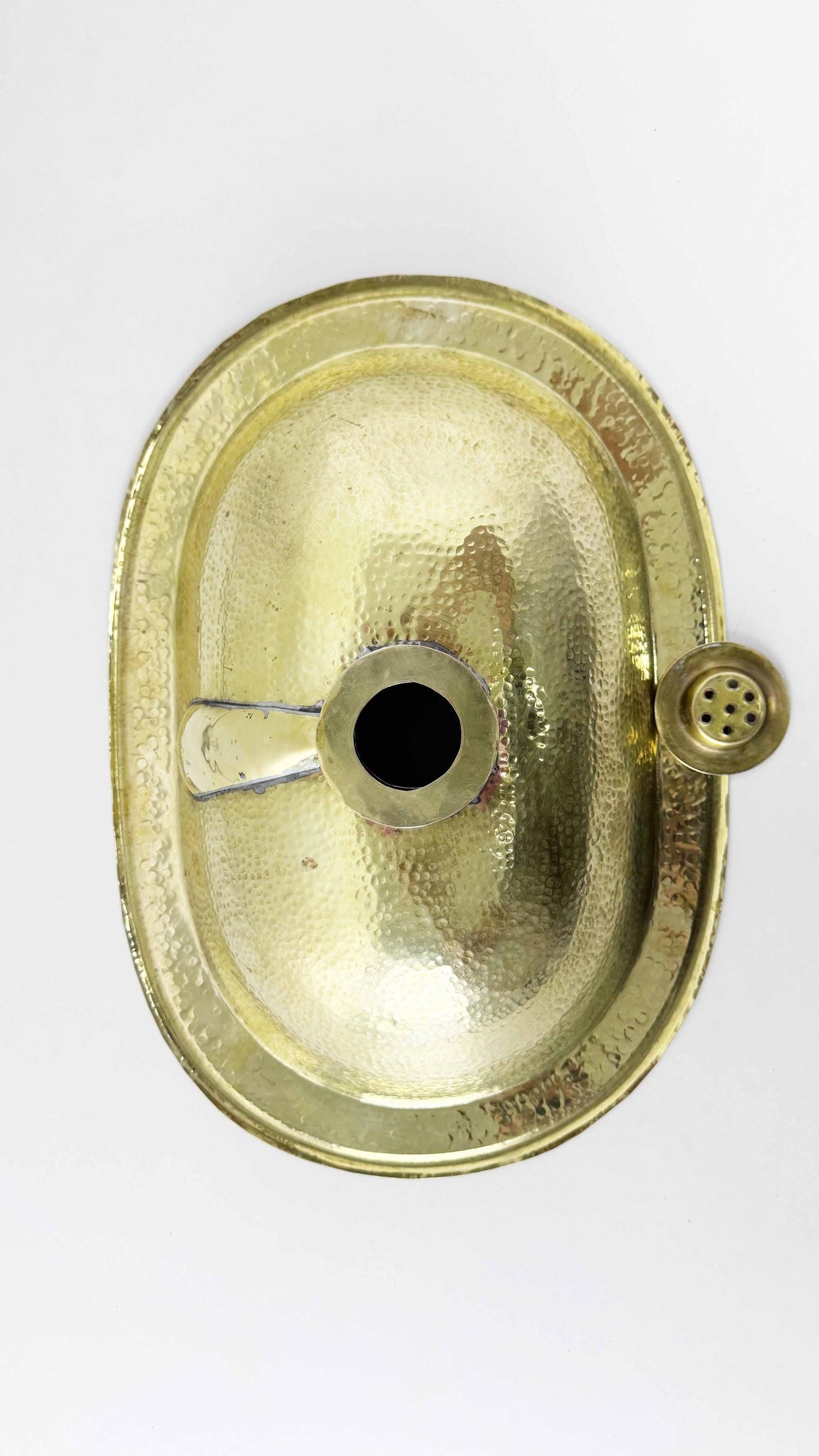 Hammered Brass Bathroom Sink , Drop-in Bathroom Sinks