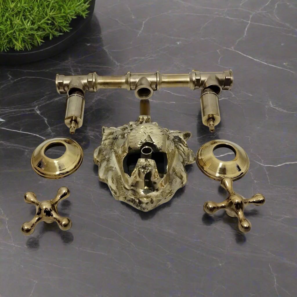 Lion Head Wall Brass Faucet