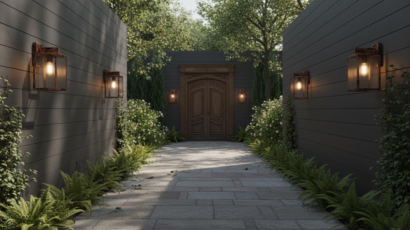 Distressed Copper Outdoor Sconce - Black Patina Box Wall Lantern