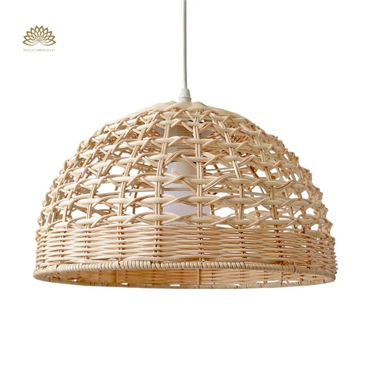 Eauso Rattan Wicker Woven Pendant Light Shade